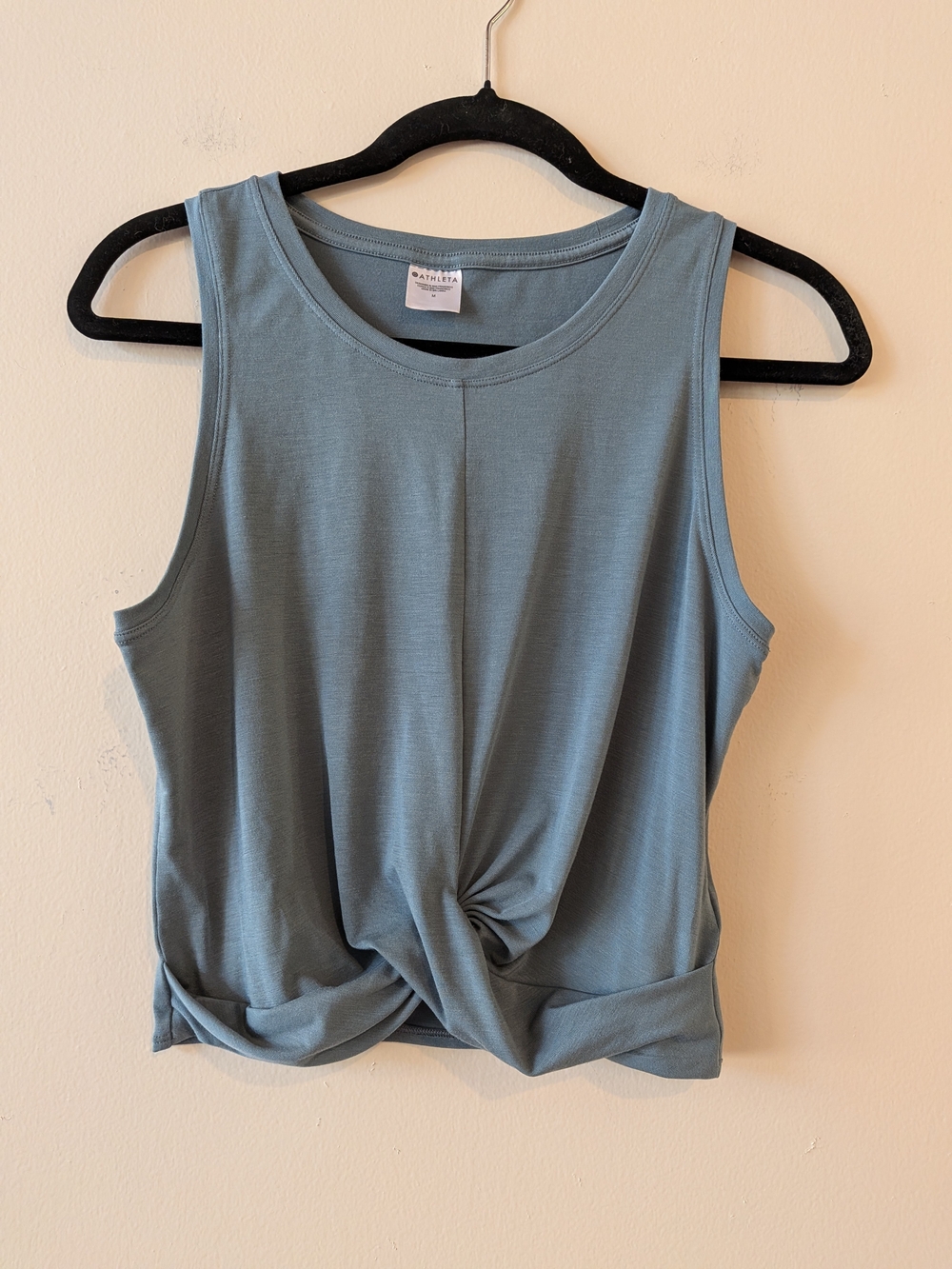 Athleta Cropped Twist-Front Tank Top, Sz. Medium